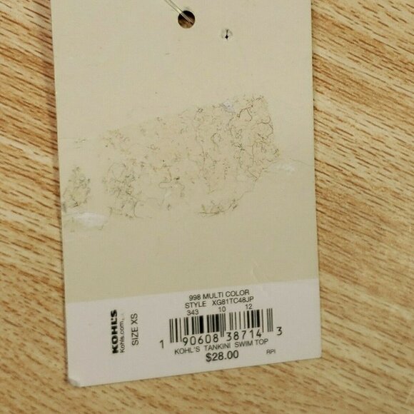 So Juniors NWT Tankini Top With Lace up Detail XS - Picture 6 of 6